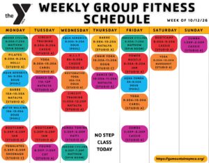 GA Mountains YMCA Group Fitness Schedule